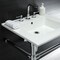 Fauceture KVPB25227W81 Dreyfuss 25" Console Sink W/SS Leg (8", 3 Hole), Wht/Chrome KVPB25227W81 - alternate 2